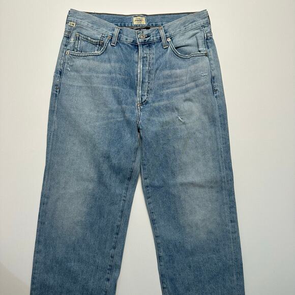 Citizens of Humanity Button Fly Boyfriend Straight Leg Denim Jeans - Picture 8 of 13